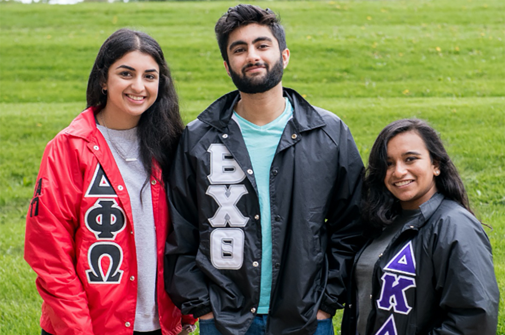 Student members of South Asian-interest fraternities and sororities