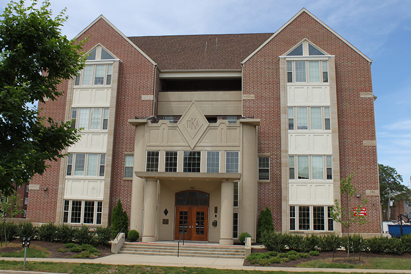 Front view of Pi Kappa Alpha Chapter House