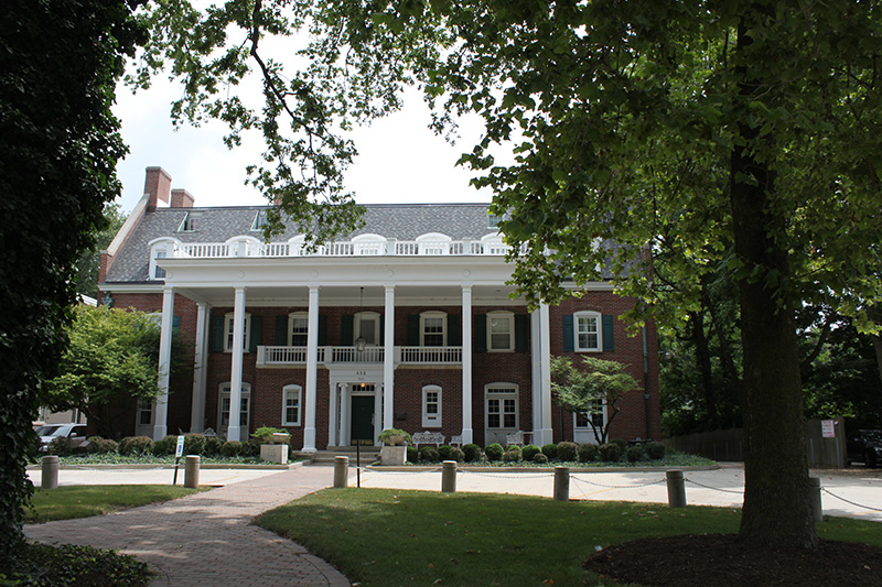 Front view of Alpha Chi Omega Chapter House