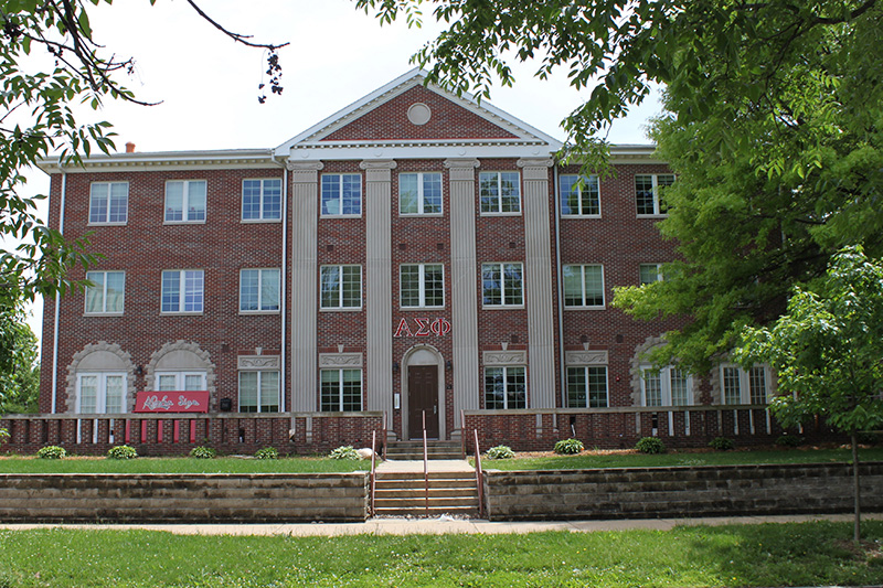 Front view of Alpha Sigma Phi Chapter House