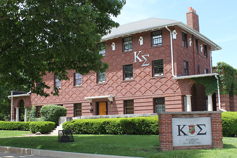Front view of Kappa Sigma Chapter House
