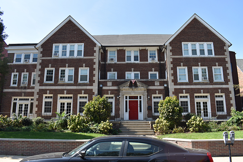 Front view of Tau Kappa Epsilon Chapter House